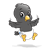 Baby Crow Color PNG