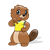 Beaver Boy Color PNG