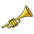 Brass Trumpet 1 Color PNG
