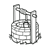 Stone Well Line PNG