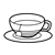 Cup of Tea Line PNG