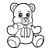 Teddy Bear Line PNG