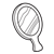 Hand Mirror Line PNG