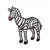 Striped Zebra Color PDF