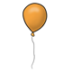 Single Balloon orange