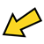 Yellow arrow Color PNG