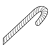 Candy Cane 2 Line PNG