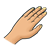 Left Hand Color PNG