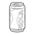 Cola Can Line PNG