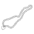 Bead Necklace Line PNG