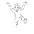 Jumping Boy Line PNG