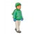 Boy Walking Color PDF