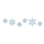 Six Snowflakes Color PNG
