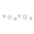 Six Snowflakes Line PNG