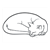 Sleeping White Cat Line PDF