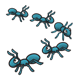 Five Marching Ants 