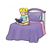 Girl Reading Color PDF