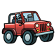 Red Jeep 
