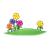 Flower Garden Color PNG