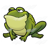 Smirking Green Toad