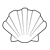 Cream-colored Shell Line PNG