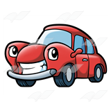 Red Cartoon Car