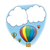 Hot Air Balloons Color PNG