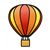 Hot Air Balloon Color PDF