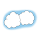 Fluffy Clouds in a blue sky