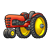 Red Tractor Color PNG