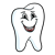 Smiling Tooth Color PNG