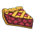Cherry Pie Slice Color PNG