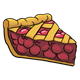 Cherry Pie Slice with criss-cross