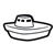 Toy Boat Line PNG