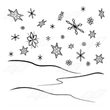 Snowflakes and Snow