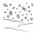 Snowflakes and Snow Line PNG
