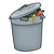 Full Trash Can Color PNG
