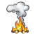 Fire and Smoke Color PNG