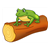 Frog on a Log Color PDF