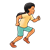 Running Girl Color PNG