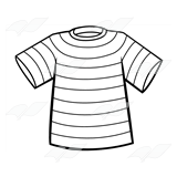 Abeka | Clip Art | Striped T-shirt