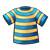 Striped T-shirt Color PNG