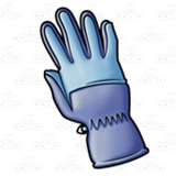 Blue Winter Glove
