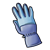 Blue Winter Glove Color PNG