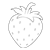 Red Strawberry Line PNG