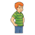 Standing Boy Color PNG