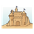 Sand Castle Color PNG