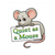 Mouse Holding Sign Color PDF