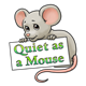 Mouse Holding Sign 
