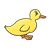 Sitting Yellow Duck Color PNG